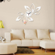 Horloge Murale Design Moderne 3D Effet Miroir Acrylique Autocollante Décoration Intérieure - www.yonis-shop.com