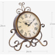 Horloge Rétro En Fer Pour Salon Décoration Silencieuse Durable Et Élégante - www.yonis-shop.com