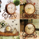 Horloge Rétro En Fer Pour Salon Décoration Silencieuse Durable Et Élégante - www.yonis-shop.com