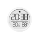 Horloge Murale Électronique Noire Avec Thermomètre Et Hygromètre Magnétique Slim Affichage LED
