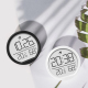 Horloge Murale Électronique Noire Avec Thermomètre Et Hygromètre Magnétique Slim Affichage LED - www.yonis-shop.com