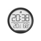 Horloge Murale Électronique Noire Avec Thermomètre Et Hygromètre Magnétique Slim Affichage LED - www.yonis-shop.com