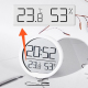 Horloge Murale Électronique Noire Avec Thermomètre Et Hygromètre Magnétique Slim Affichage LED - www.yonis-shop.com