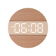 Horloge Murale Numérique En Bois Pour Salon Décoration Intérieure Design Moderne