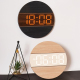 Horloge Murale Numérique En Bois Pour Salon Décoration Intérieure Design Moderne - www.yonis-shop.com