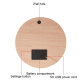 Horloge Murale Numérique En Bois Pour Salon Décoration Intérieure Design Moderne - www.yonis-shop.com