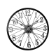 Horloge Murale Vintage 3D Métal 60cm Design Roue Silencieuse Pour Salon Chambre Restaurant - www.yonis-shop.com