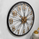 Horloge Murale Vintage 3D Métal 60cm Design Roue Silencieuse Pour Salon Chambre Restaurant - www.yonis-shop.com