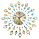 Horloge Murale Paon Créative Silencieuse Décoration Unique Pour Salon Chambre Bureau Restaurant Bar En Fer 60cm Or - www.yoni...