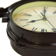 Horloge Murale Rétro Double Face En Fer Design Vintage Silencieux Anti-Buée Anti-Poussière 8 Pouces - www.yonis-shop.com