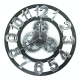 Horloge Murale Ronde en Bois Style Rétro Diamètre 40cm Silencieuse et Éco-énergétique Parfaite pour Salon ou Bureau - www.yon...