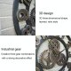 Horloge Murale Ronde en Bois Style Rétro Diamètre 40cm Silencieuse et Éco-énergétique Parfaite pour Salon ou Bureau - www.yon...