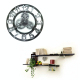Horloge Murale Ronde en Bois Style Rétro Diamètre 40cm Silencieuse et Éco-énergétique Parfaite pour Salon ou Bureau - www.yon...