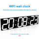 Horloge Murale LED Digitale Multifonction WIFI Design Moderne Pour Maison Et Bureau - www.yonis-shop.com