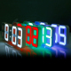 Horloge Murale LED 3D Multifonction Avec Affichage 12/24 Heures et Fonction Répétition Pour Maison Cuisine Bureau - www.yonis...