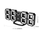 Horloge Murale LED 3D Multifonction Avec Affichage 12/24 Heures et Fonction Répétition Pour Maison Cuisine Bureau - www.yonis...