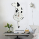 Horloge Murale En Forme De Chien Avec Queue Oscillante Pour Décoration Bureau Chambre Noir 42x18cm - www.yonis-shop.com