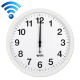 Horloge Murale Wifi Synchronisation Automatique Moderne Minimaliste Silencieuse Pour Salon Taille 16 Pouces