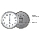 Horloge Murale Moderne Minimaliste Wifi Synchronisation Automatique Silencieuse Pour Salon 12 Pouces Blanche - www.yonis-shop...