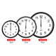 Horloge Murale Moderne Minimaliste Wifi Synchronisation Automatique Silencieuse Pour Salon 12 Pouces Blanche - www.yonis-shop...