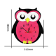 Horloge Murale Enfant Silencieuse En Forme De Hibou Pour Chambre Décorative 28x25cm - www.yonis-shop.com