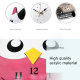 Horloge Murale Enfant Silencieuse En Forme De Hibou Pour Chambre Décorative 28x25cm - www.yonis-shop.com