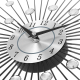 Horloge Murale Cristal Argentée Style Rétro Design Abstrait pour Salon et Chambre - www.yonis-shop.com