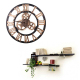 Horloge Murale Ronde En Bois Style Rétro Silencieuse Et Économe En Énergie 40cm Argentée Pour Salon Et Bureau - www.yonis-sho...