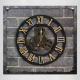Horloge Murale Style Industriel Vintage Bois Engrenage Ancien Argenté 50cm Idéale Cadeau Maison - www.yonis-shop.com