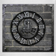 Horloge Murale Style Industriel Vintage Bois Engrenage Ancien Argenté 50cm Idéale Cadeau Maison - www.yonis-shop.com