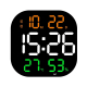 Horloge LED Acrylique 13 Pouces Écran Large Avec Température Humidité Et Télécommande - www.yonis-shop.com