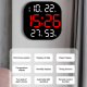 Horloge LED Acrylique 13 Pouces Écran Large Avec Température Humidité Et Télécommande - www.yonis-shop.com