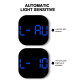 Horloge LED Acrylique 13 Pouces Écran Large Avec Température Humidité Et Télécommande - www.yonis-shop.com