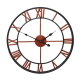 Horloge Murale Décorative Silencieuse Vintage Or 50cm Pour Salon Chambre Bureau En Fer - www.yonis-shop.com