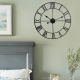 Horloge Murale Décorative Silencieuse Vintage Or 50cm Pour Salon Chambre Bureau En Fer - www.yonis-shop.com