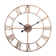 Horloge Murale Décorative Silencieuse Vintage Or 50cm Pour Salon Chambre Bureau En Fer - www.yonis-shop.com