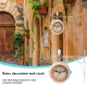 Horloge Murale Vintage Double Face En Fer Forgé Décorative Silencieuse Pour Salon Et Bureau - www.yonis-shop.com