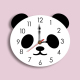 Horloge Murale Panda En Acrylique Pour Salon Chambre Et Bureau Design Simple Et Écologique - www.yonis-shop.com