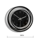 Horloge Murale Acrylique Transparente Silencieuse Pour Salon Chambre Et Bureau - www.yonis-shop.com