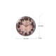 Horloge Murale Ronde 3D Effet Bois Avec Chiffres En Relief Verre Courbé Et Mouvement Silencieux - www.yonis-shop.com