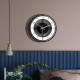 Horloge Murale Ronde Créative En Acrylique Transparent Pour Salon Chambre Et Bureau - www.yonis-shop.com