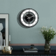 Horloge Murale Ronde Créative En Acrylique Transparent Pour Salon Chambre Et Bureau - www.yonis-shop.com