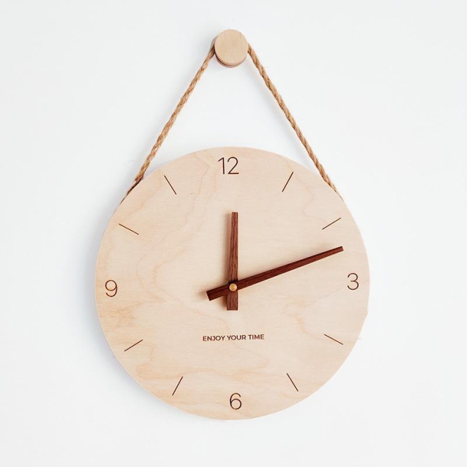 Horloge Murale En Bois 10 Pouces Design Suspendu Silencieux Pour Salon Bureau Chambre - www.yonis-shop.com
