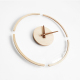 Horloge Murale Flottante Transparente 14 Pouces En Bois Décoration Intérieure Élégante - www.yonis-shop.com