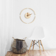 Horloge Murale Flottante Transparente 14 Pouces En Bois Décoration Intérieure Élégante - www.yonis-shop.com