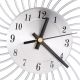 Horloge Murale En Fer Forgé Avec Cristaux Design Silencieux Pour Salon Et Chambre Couleur Argentée - www.yonis-shop.com