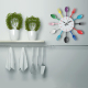 Horloge Murale Créative en Métal Design Moderne avec Cuillères et Fourchettes pour Cuisine et Décoration - www.yonis-shop.com