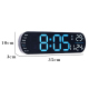 Horloge LED Murale Avec Écran Numérique Lumineux Pour Salon Orange Ajustable Et Télécommande - www.yonis-shop.com