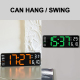 Horloge LED Multifonctionnelle Grand Écran 13 Pouces Pour Salon Avec Télécommande Et Réglage De Luminosité - www.yonis-shop.com