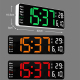 Horloge LED Multifonctionnelle Grand Écran 13 Pouces Pour Salon Avec Télécommande Et Réglage De Luminosité - www.yonis-shop.com